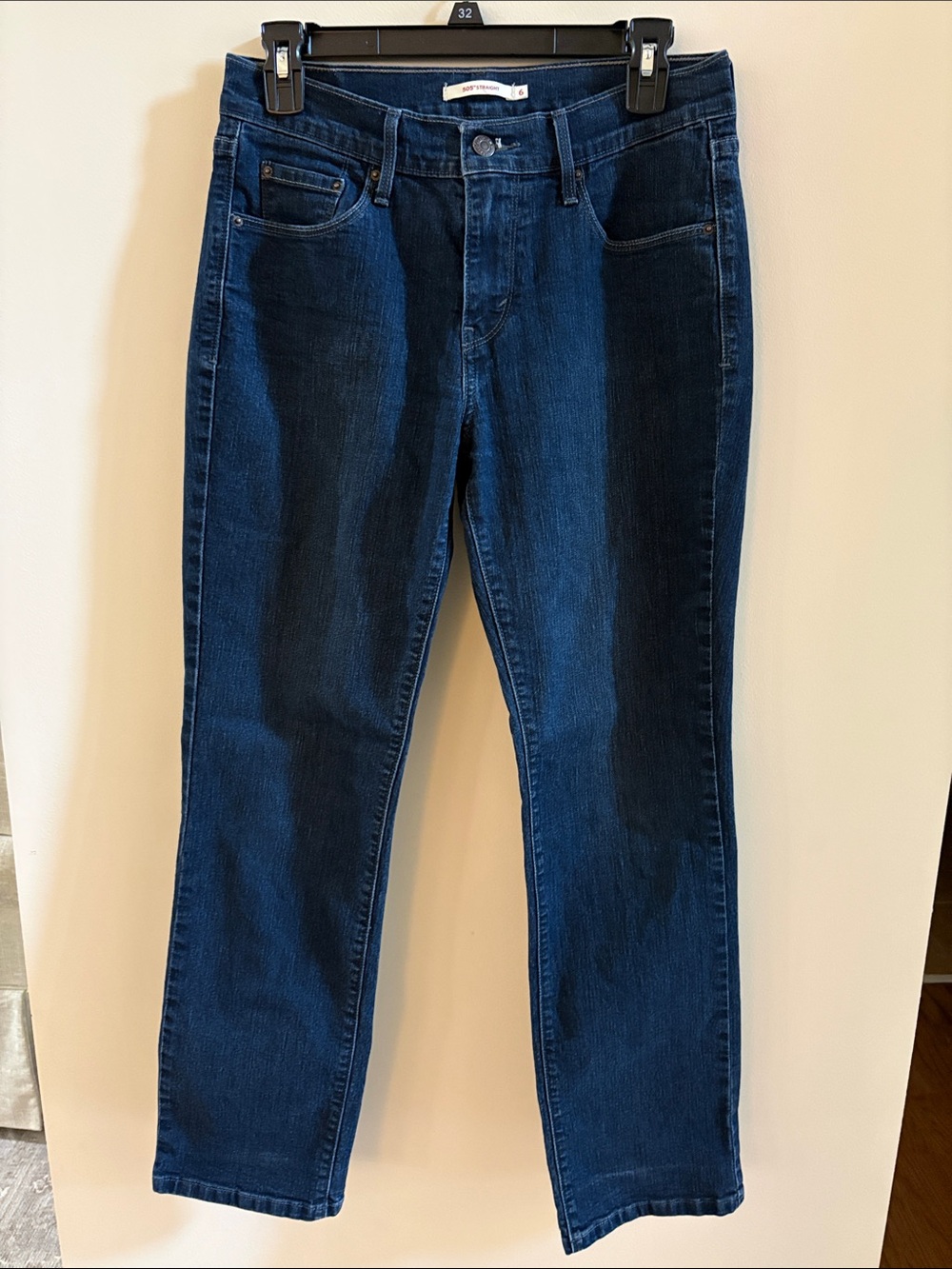 Levi's 505 Slim Straight Dark Blue Jeans